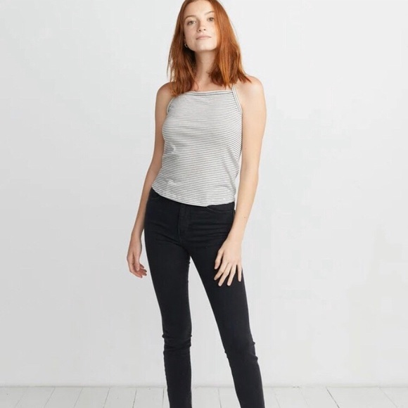 Marine Layer Apron Front Hi Neck Tank Top Small - Picture 7 of 7